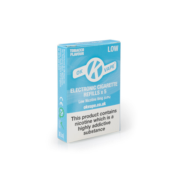 OK Tobacco Low Nicotine ECigarette Refills (6mg) Health and Care